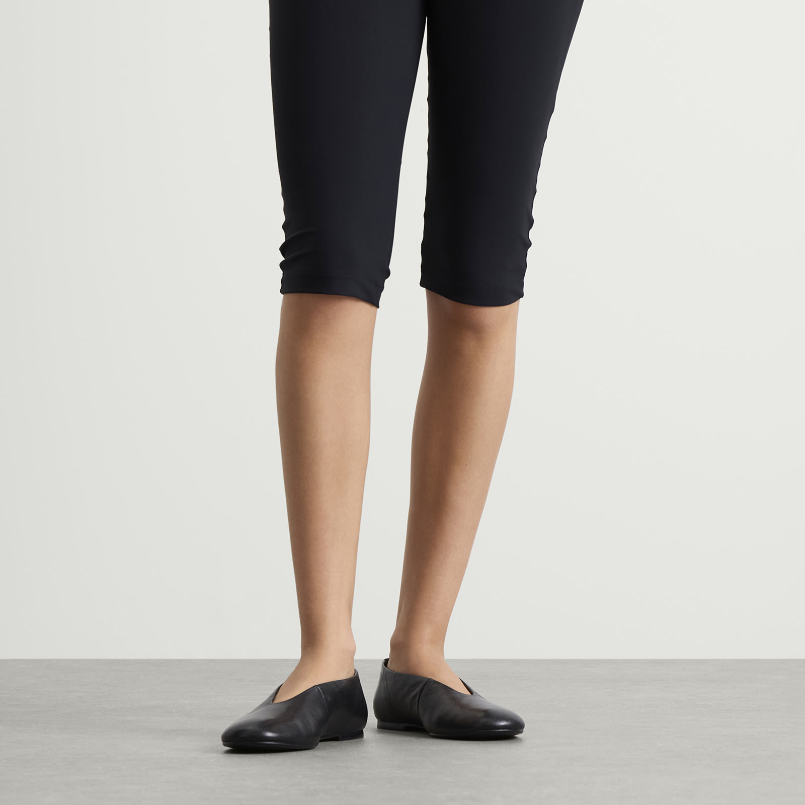 Women's Aleya Leather Ballet Shoes Black