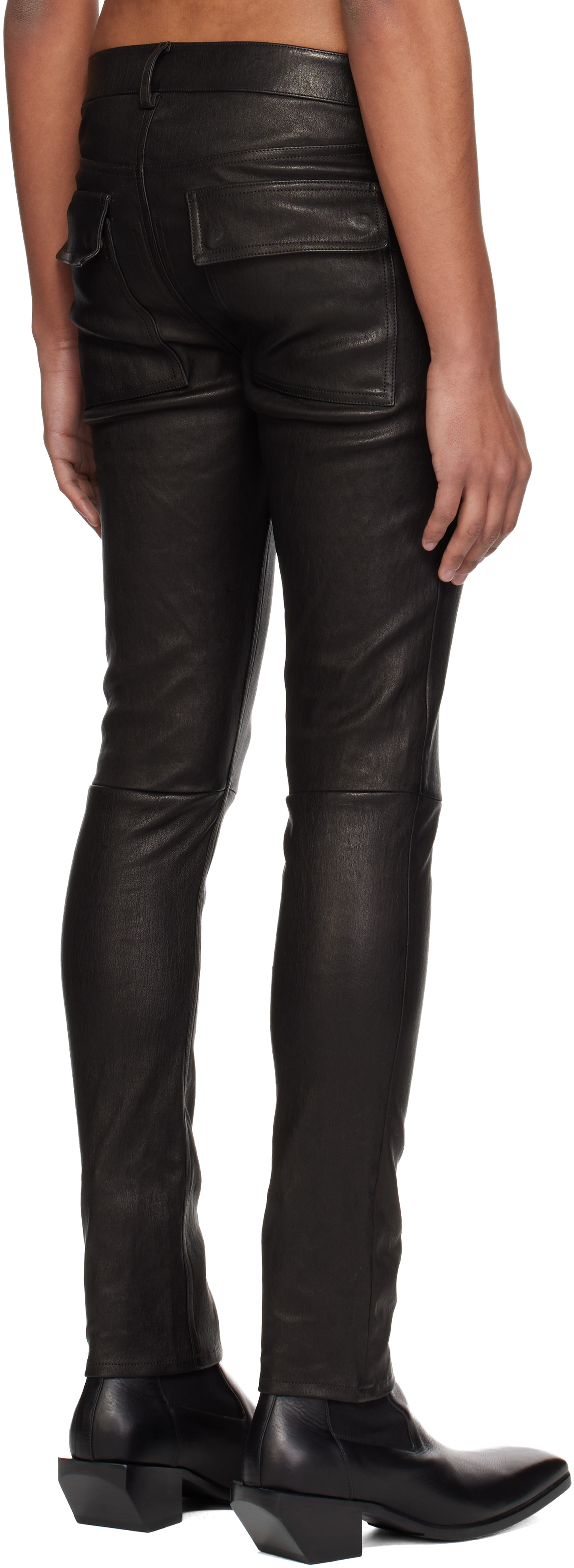 Black Temple Tyrone Leather Pants