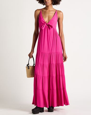 Woman Maxi dress Fuchsia Size 4 Rayon