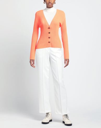 Woman Cardigan Orange Size 4 Wool