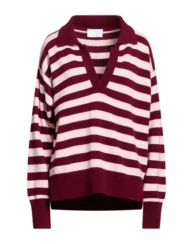 Collezione N_01 Woman Sweater Garnet Size M Merino Wool, Cashmere