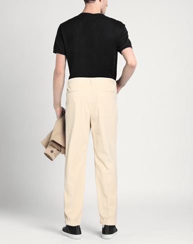 Man Pants Cream Size 34 Cotton, Modal