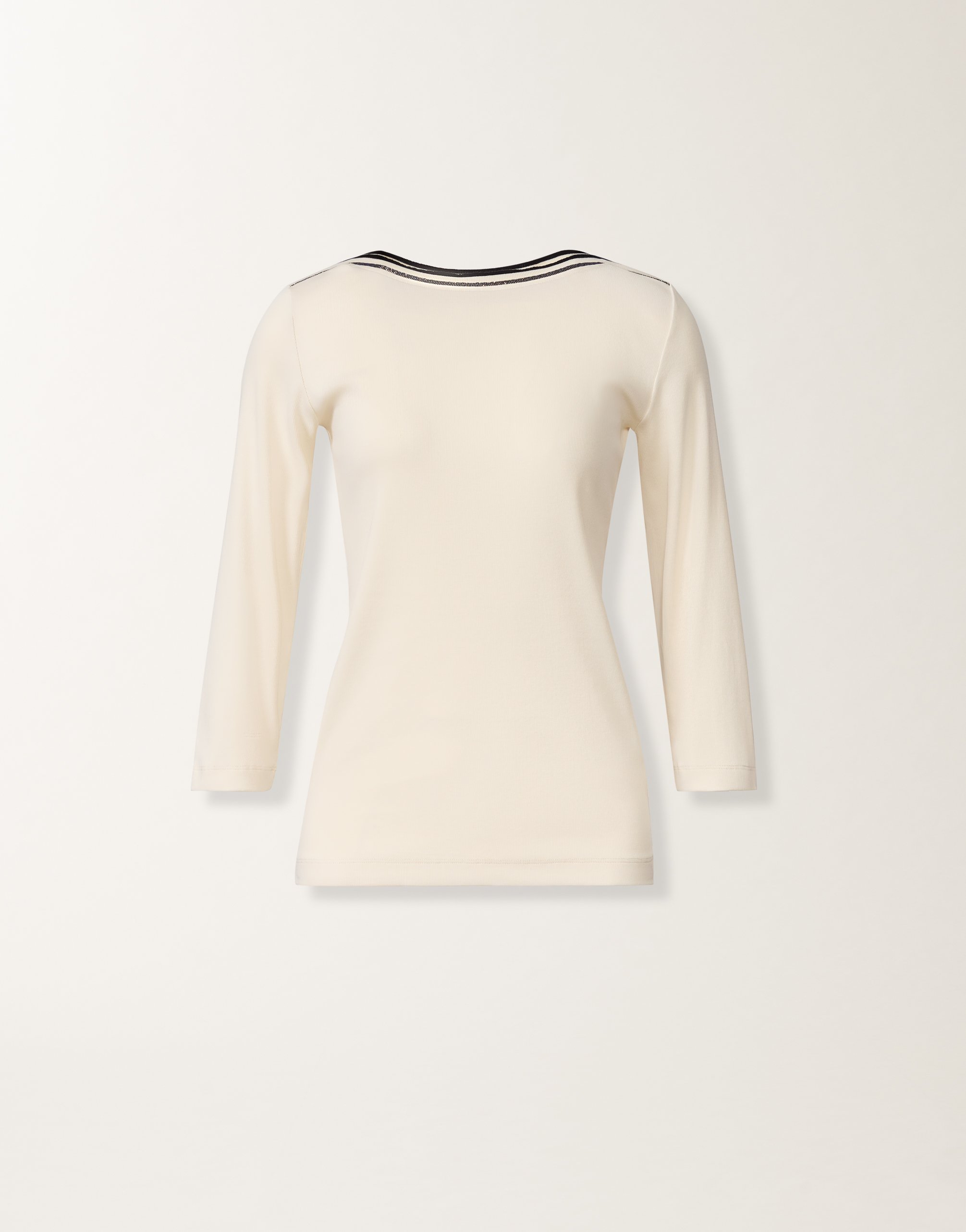Marinière T-shirt in butter and midnight blue jersey