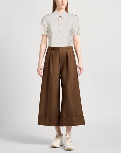Woman Shirt Beige Size 4 Silk