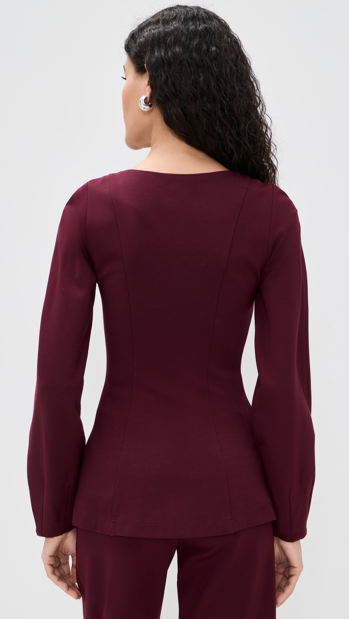 Bonnie Ponte Blazer Oxblood