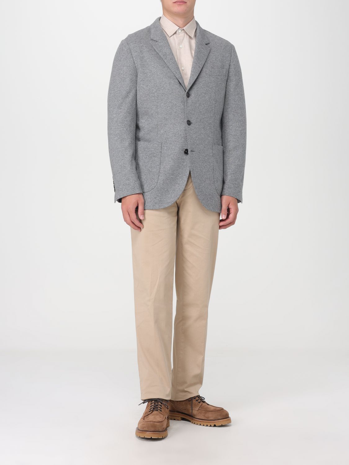 Pants in cotton gabardine