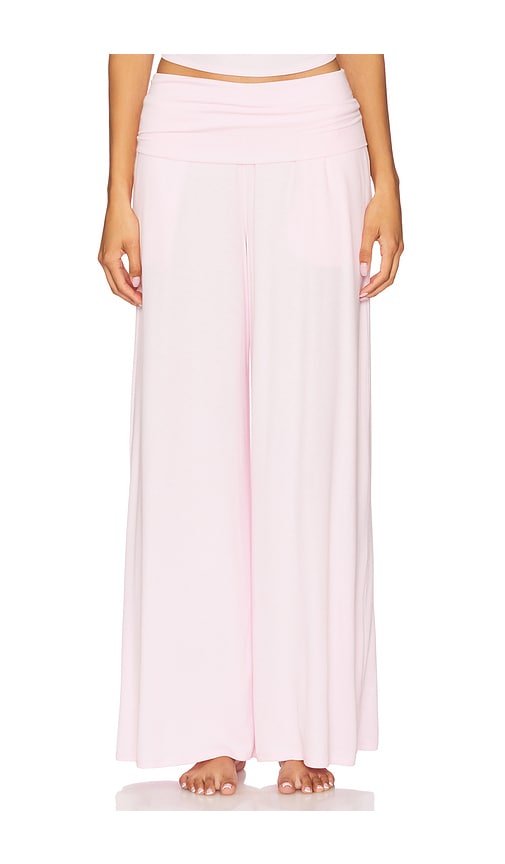 LUNYA Fold Over Pant in Pink. -  XL also in L, M