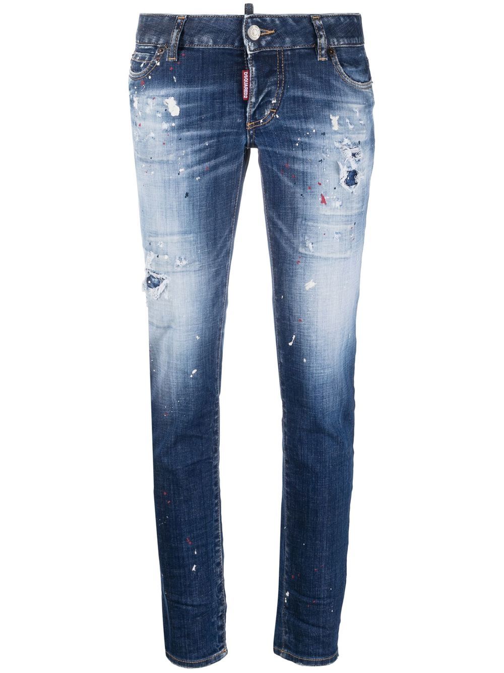 Distressed skinny jeans - Blue