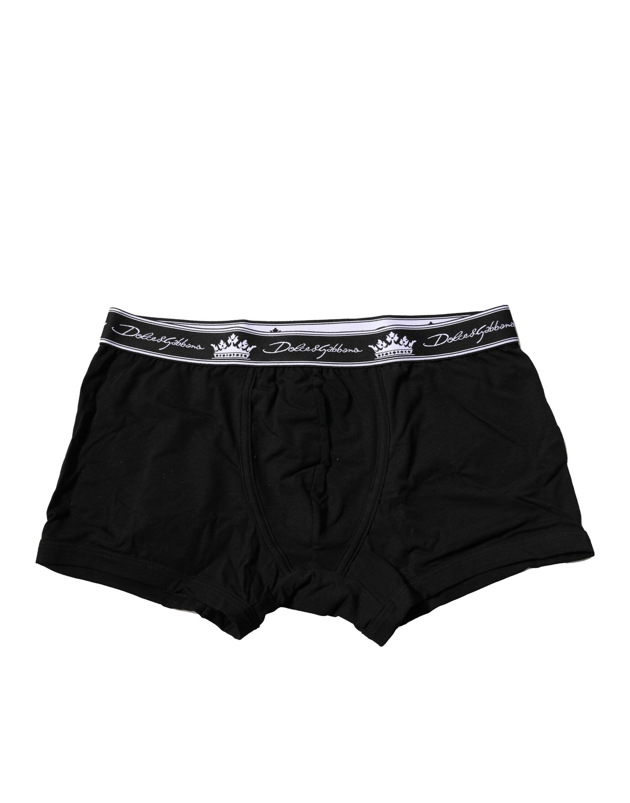 Logo-Branded Cotton-Elastane Boxer Brief — Black