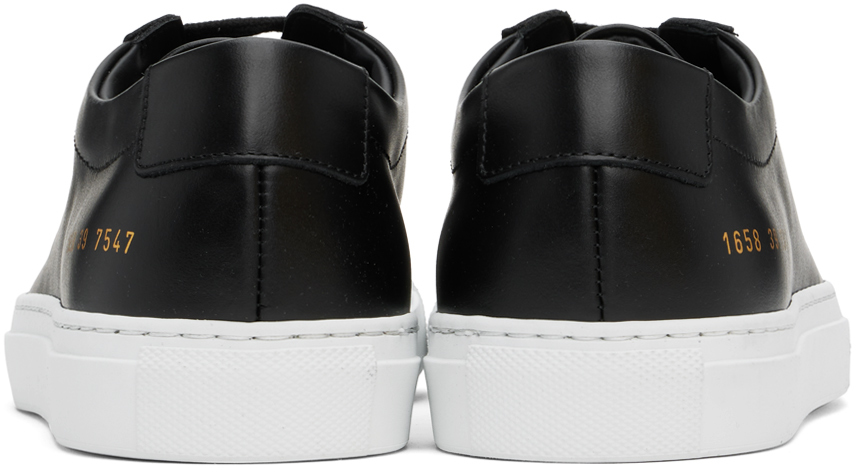 Common Projects Black Achilles Low Sneakers