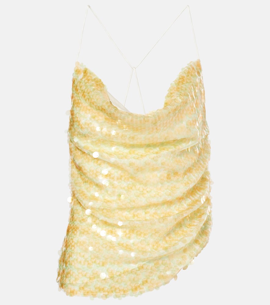 Xu Zhi Sequined layered midi skirt