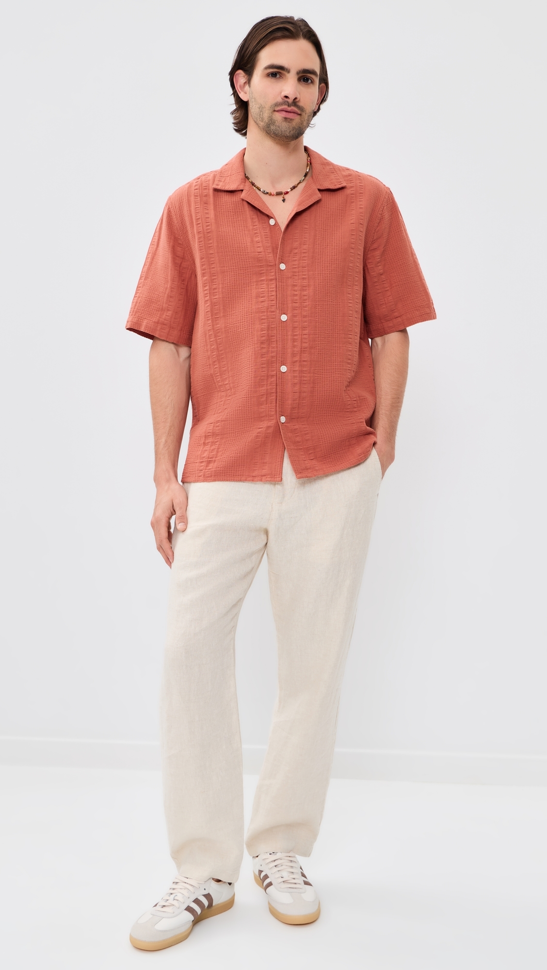 Double Weave Didcot Shirt Rust
