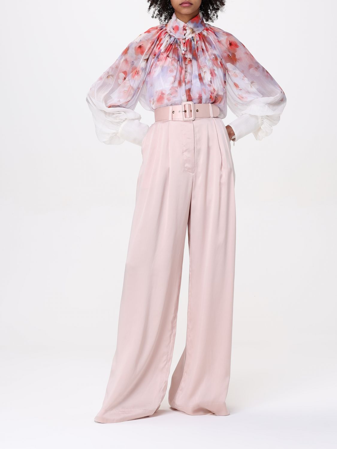 Crush smock blouse - Purple
