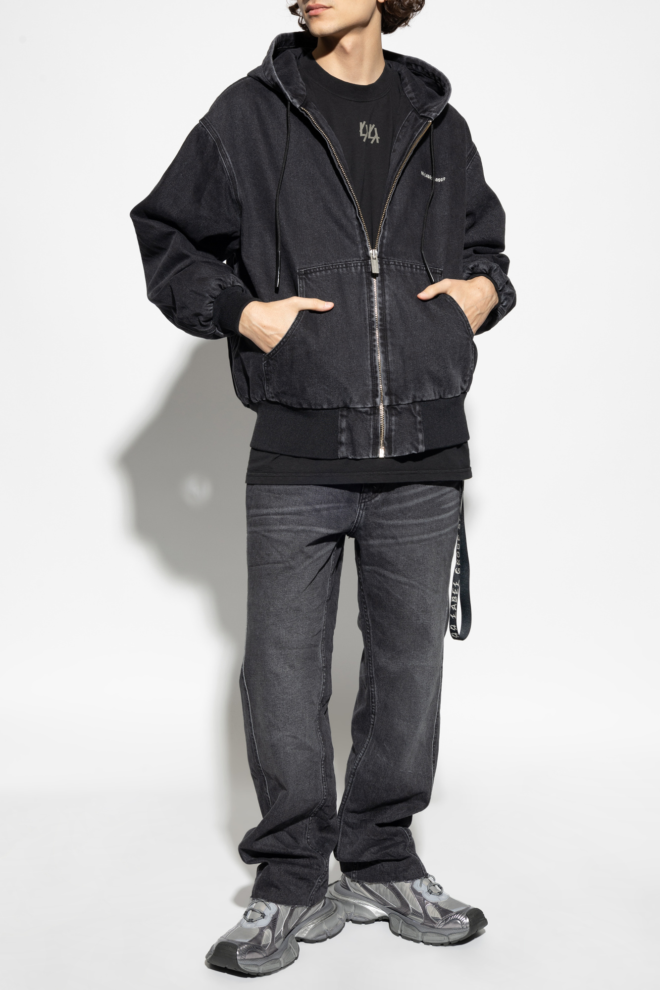Jacket With Hood, Men's, Black