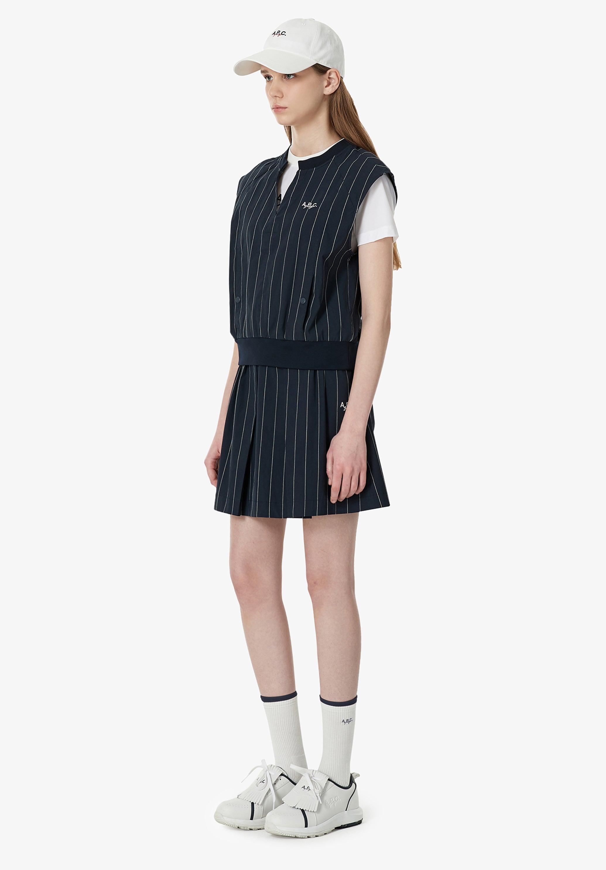 Women's Sleeveless top A. P.C. Golf Size: Extra Small in Marine blue