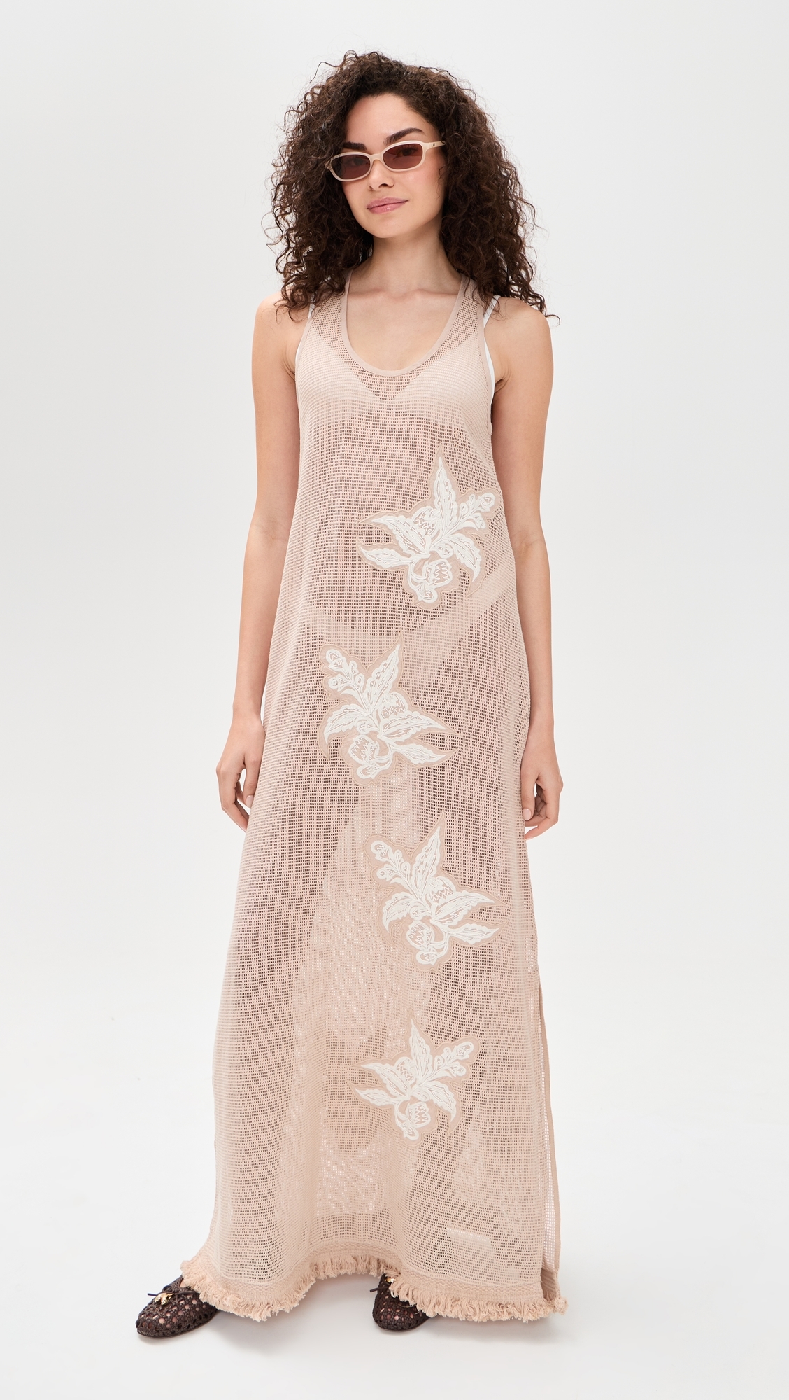 Fragola Net Dress Caramel