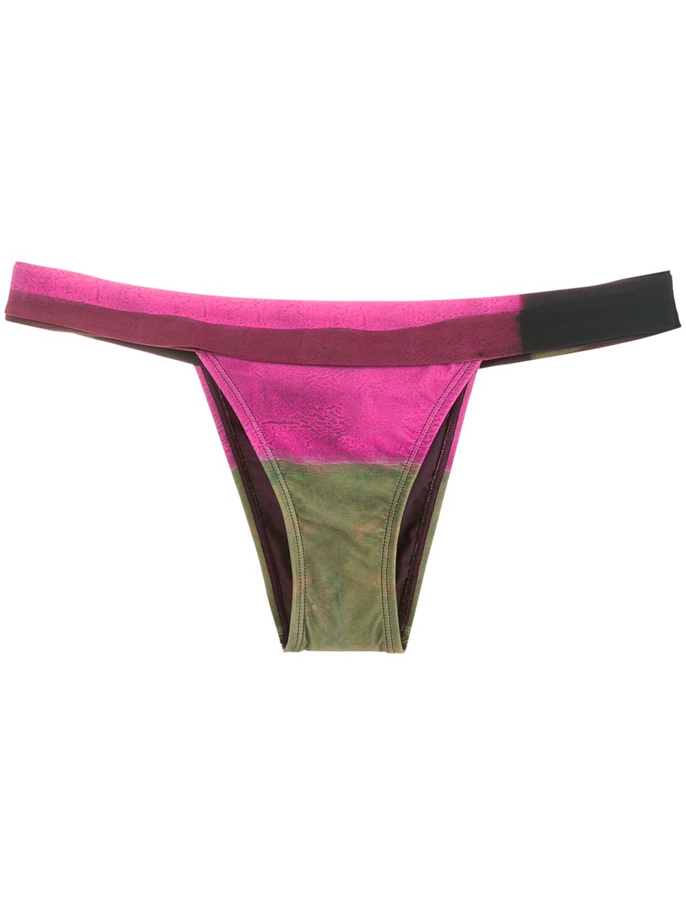 Lenny Rothko-print bikini bottoms - Pink