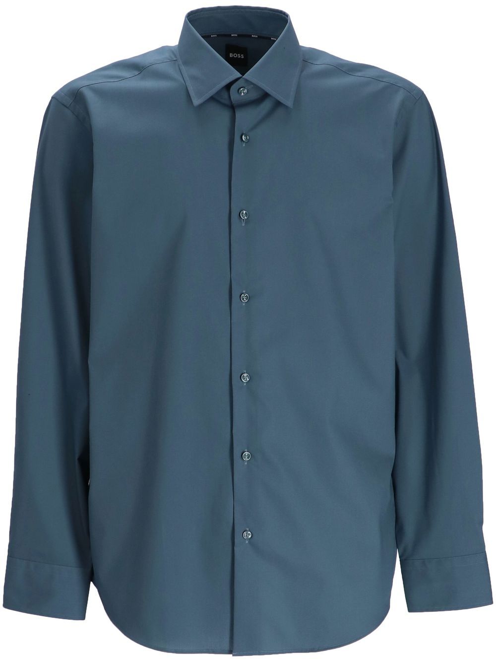 Classic-collar poplin shirt - Black
