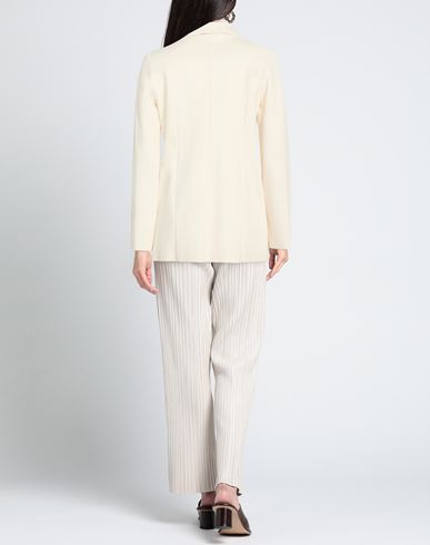 Woman Blazer Beige Size 12 Viscose, Polyamide, Elastane