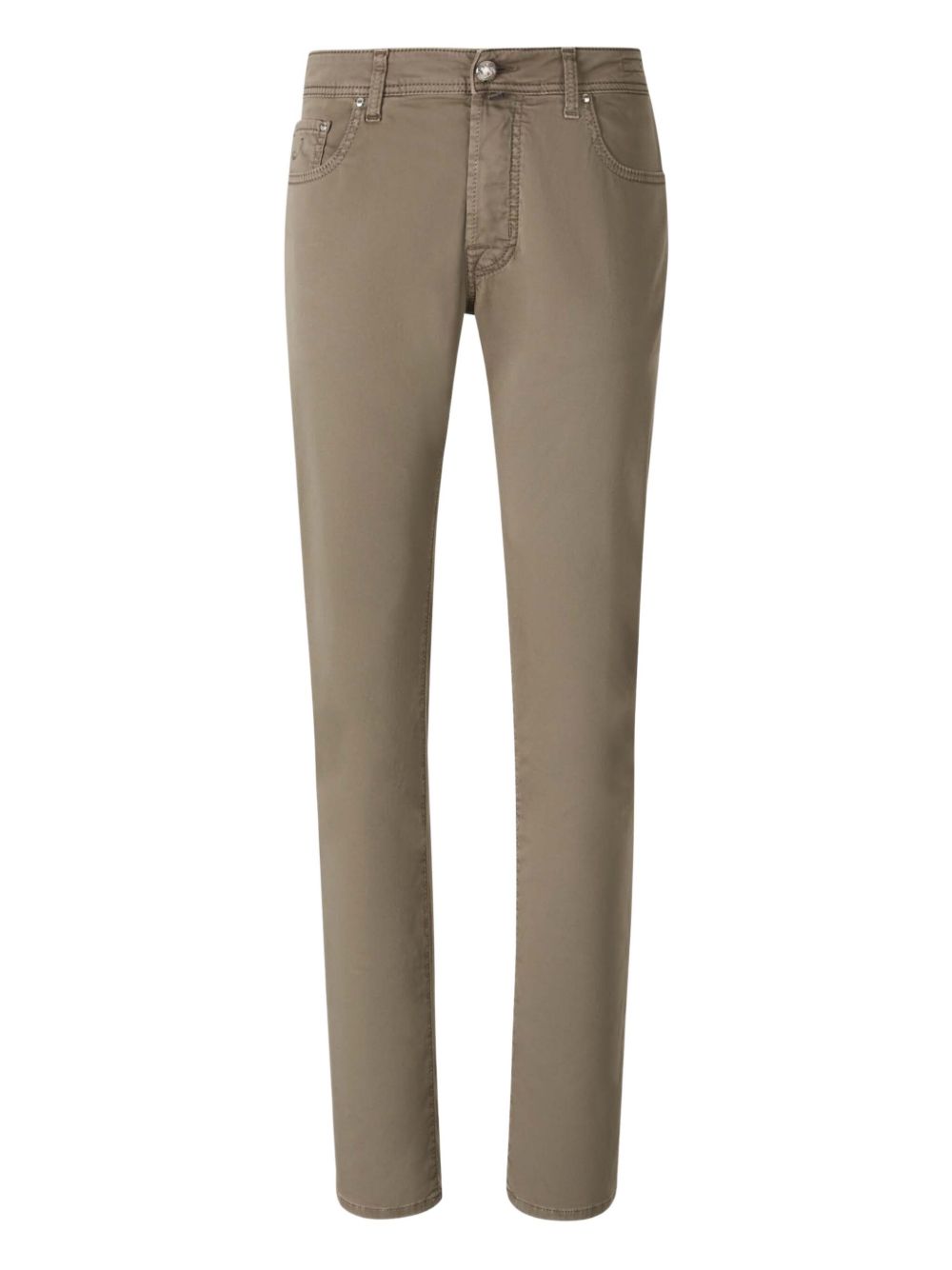 Jacob Cohën logo-patch trousers - Brown