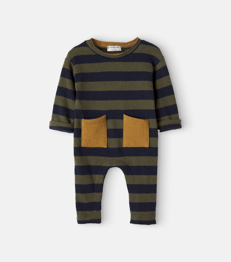 Baby Peyto striped cotton-blend onesie