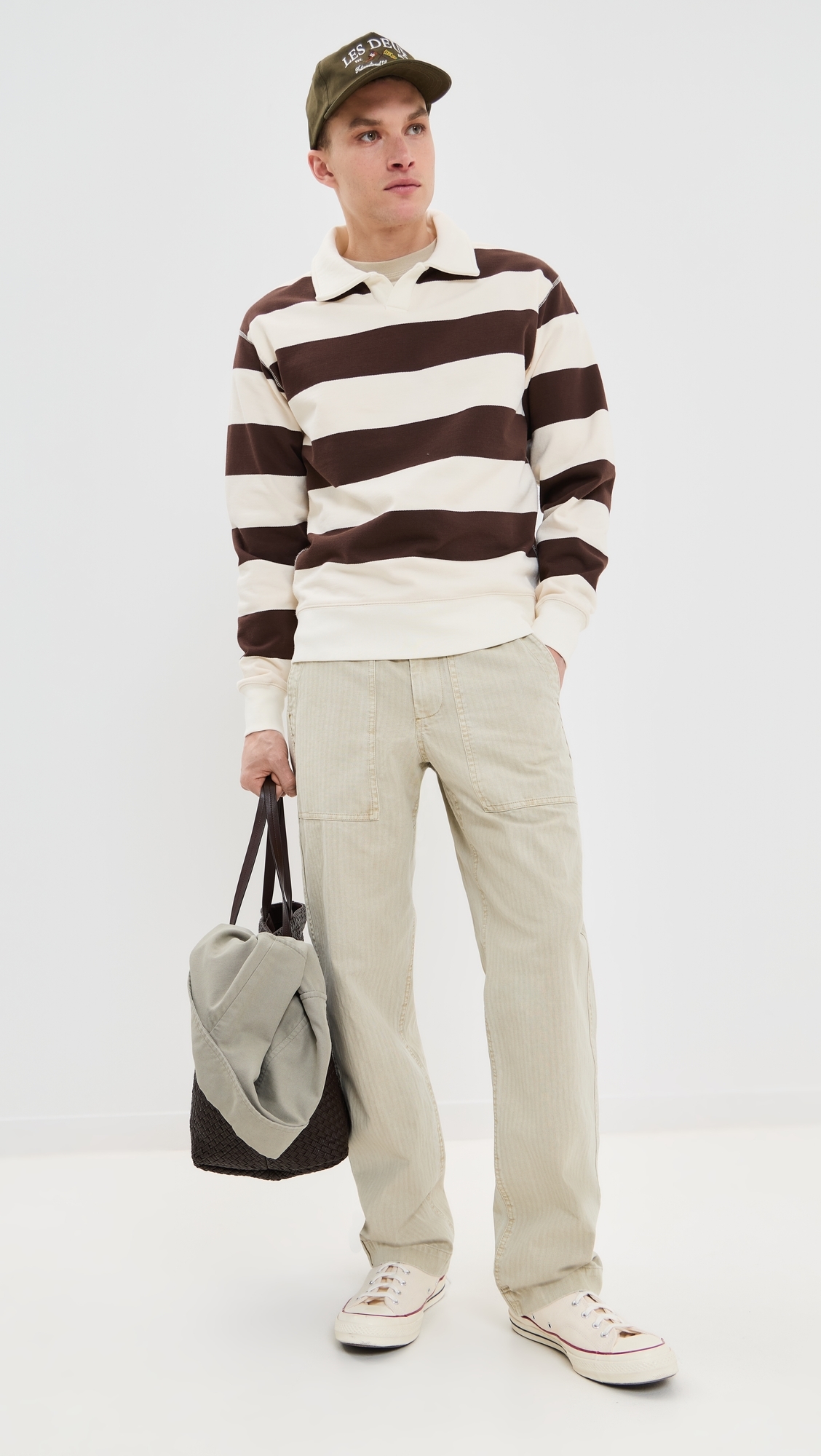 Alex Mill Field Pants in Herringbone Stoneware