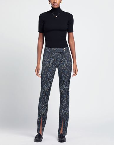 8pm Woman Pants Blue Size M Acetate, Polyester, Polyamide, Elastane