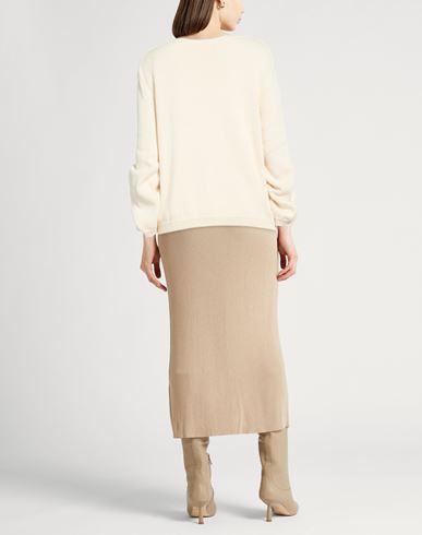 Woman Sweater Ivory Size M Cotton, Silk