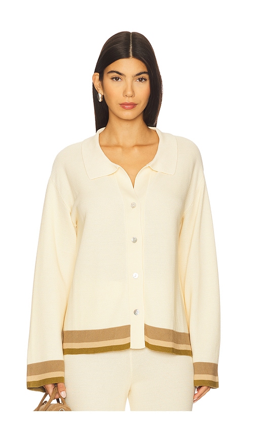 Sancia Abigail Knit Shirt in Cream. - XL also in L, M
