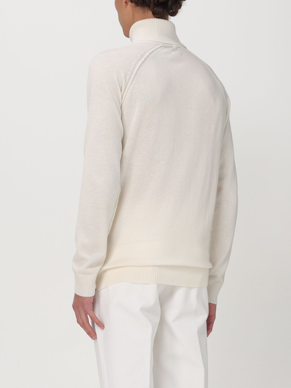 Sweater Men color Yellow Cream