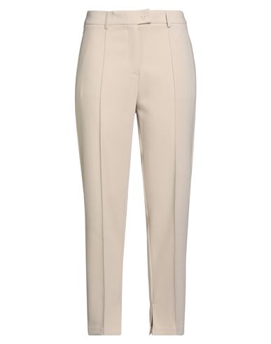 Woman Pants Beige Size 4 Polyester, Viscose, Elastane