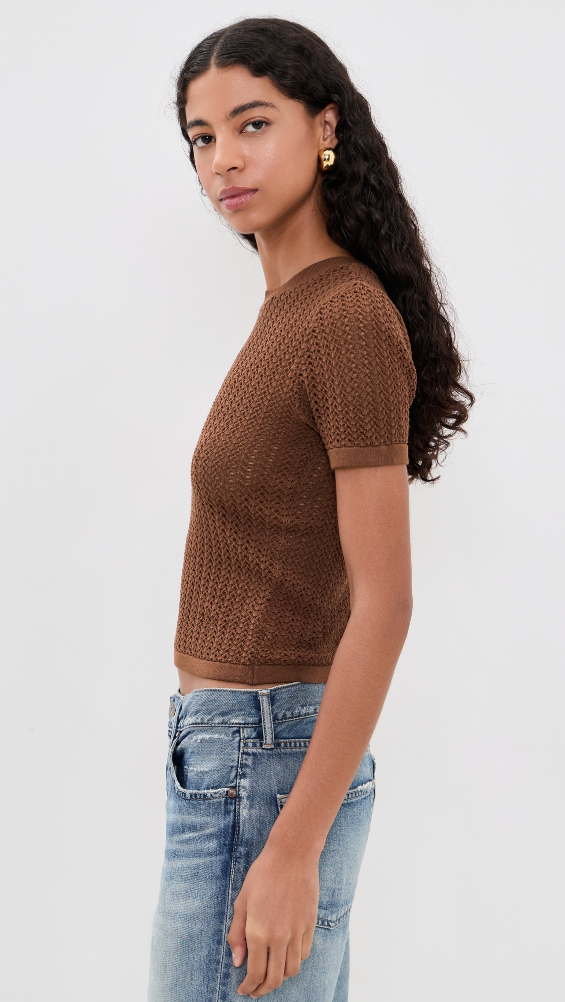 The Crochet Baby Tee Chocolate