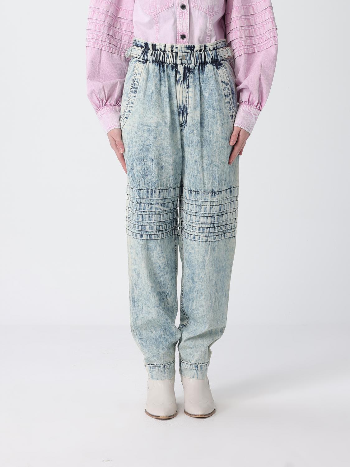 Jeans Woman color Gnawed Blue