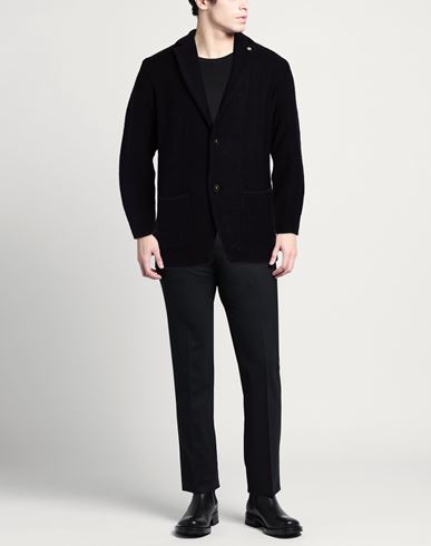 Man Blazer Midnight blue Size S Acrylic, Virgin Wool, Alpaca wool