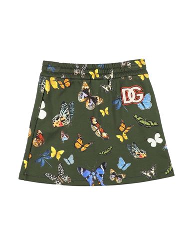 Kid Girl Kids' skirt Military green Size 9 Cotton, Wool, Acrylic, Polyester