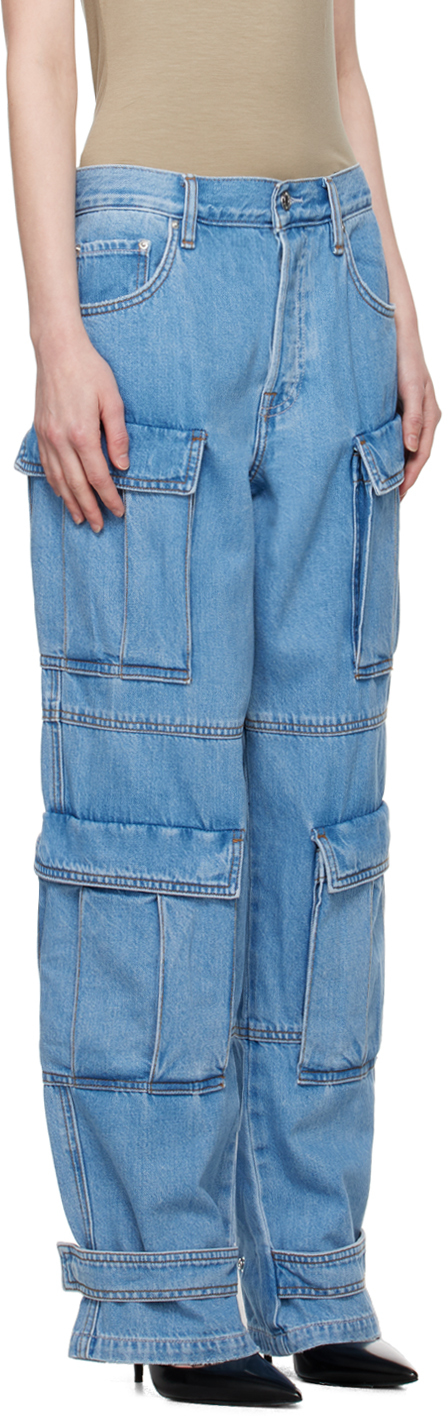 Blue Rex Cargo Denim Jeans