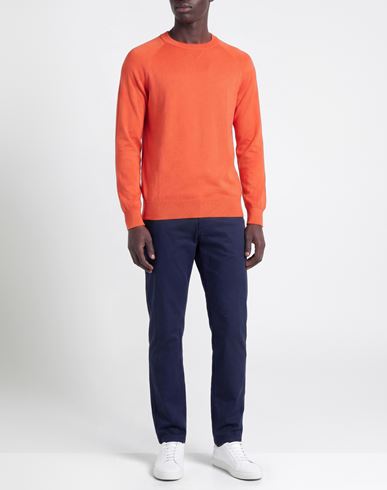 Helmur Man Sweater Orange Size S Cotton