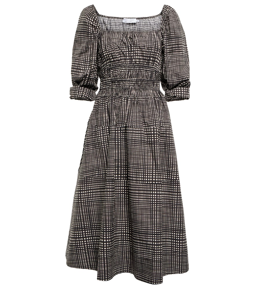 Proenza Schouler White Label checked cotton poplin midi dress