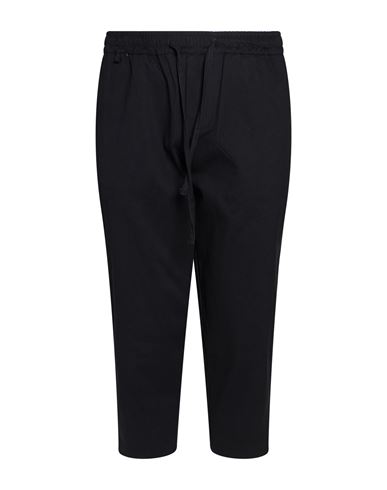 Man Pants Black Size L Cotton, Elastane