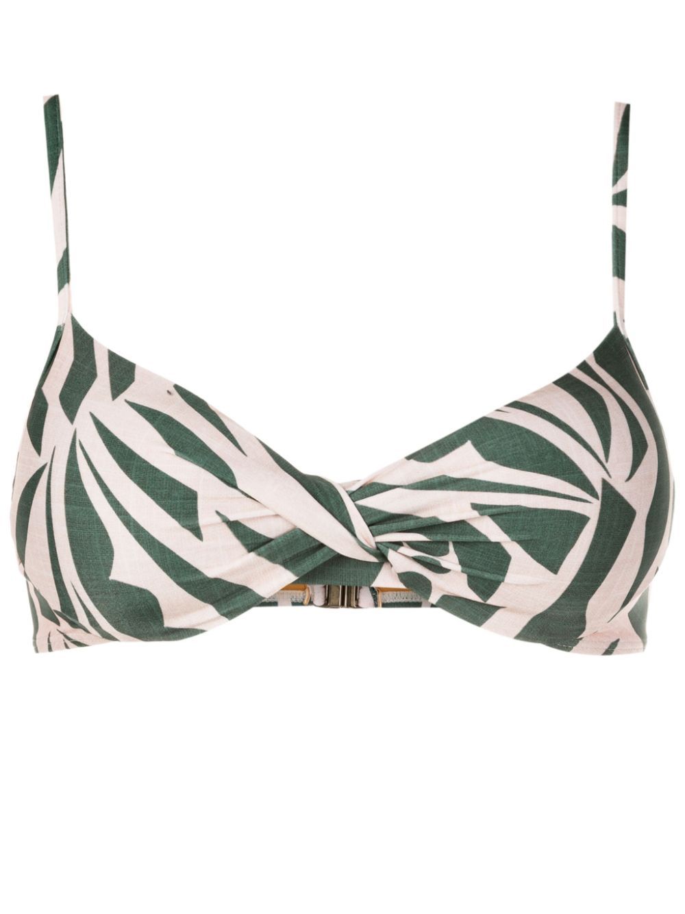Cassis graphic-print bikini top - Green