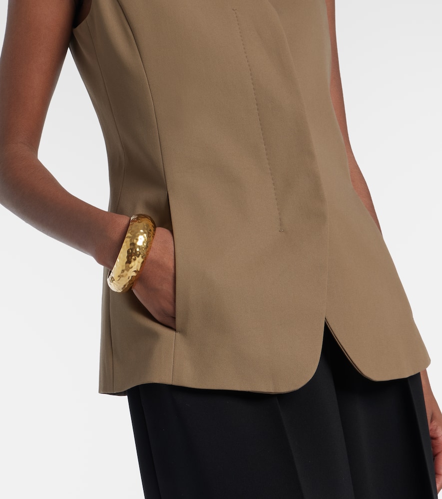 Cotton twill vest