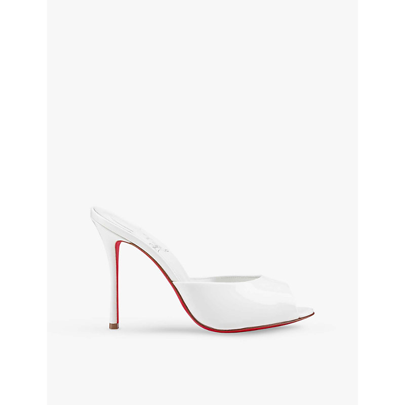 Womens Me Dolly 100 Patent Leather Heeled Mules