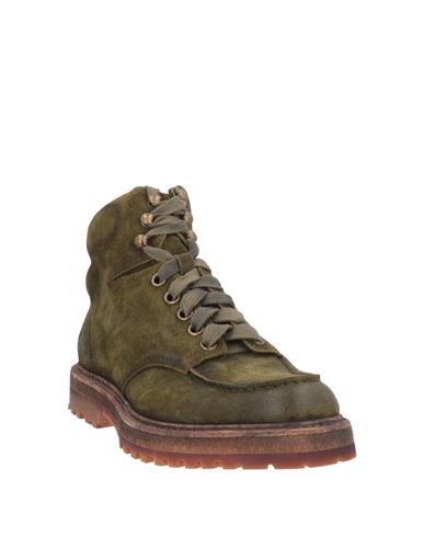 Man Ankle boots Military green Size 9 Soft Leather