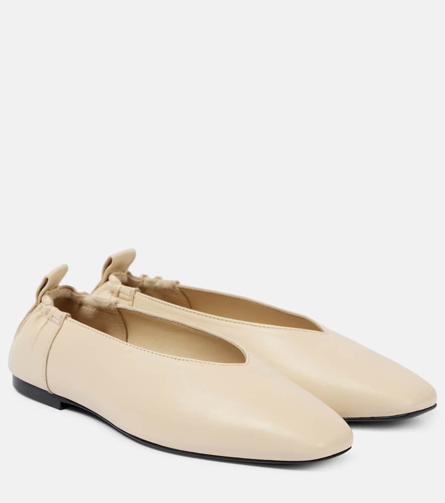 A. Emery Briot leather ballet flats