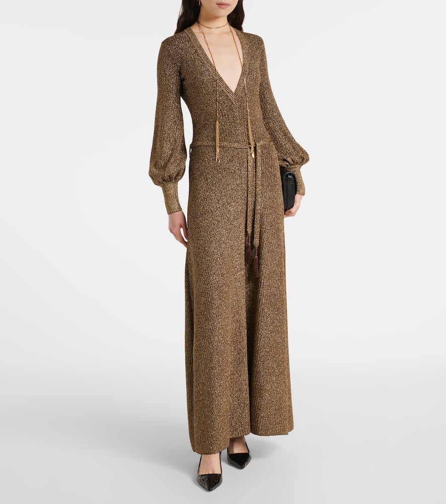 Open-back maxi dress