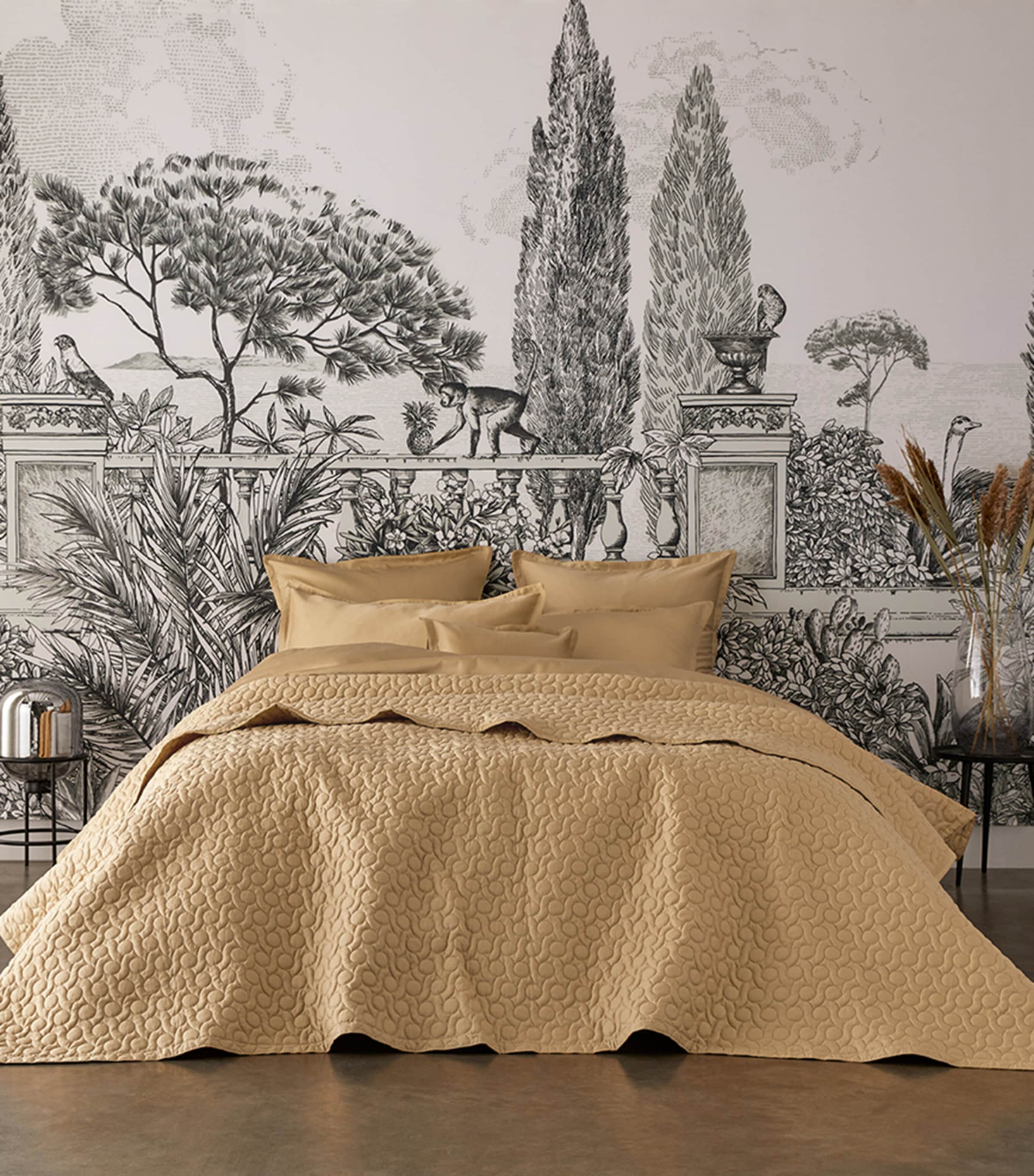 Quilted Poesie King Bedspread