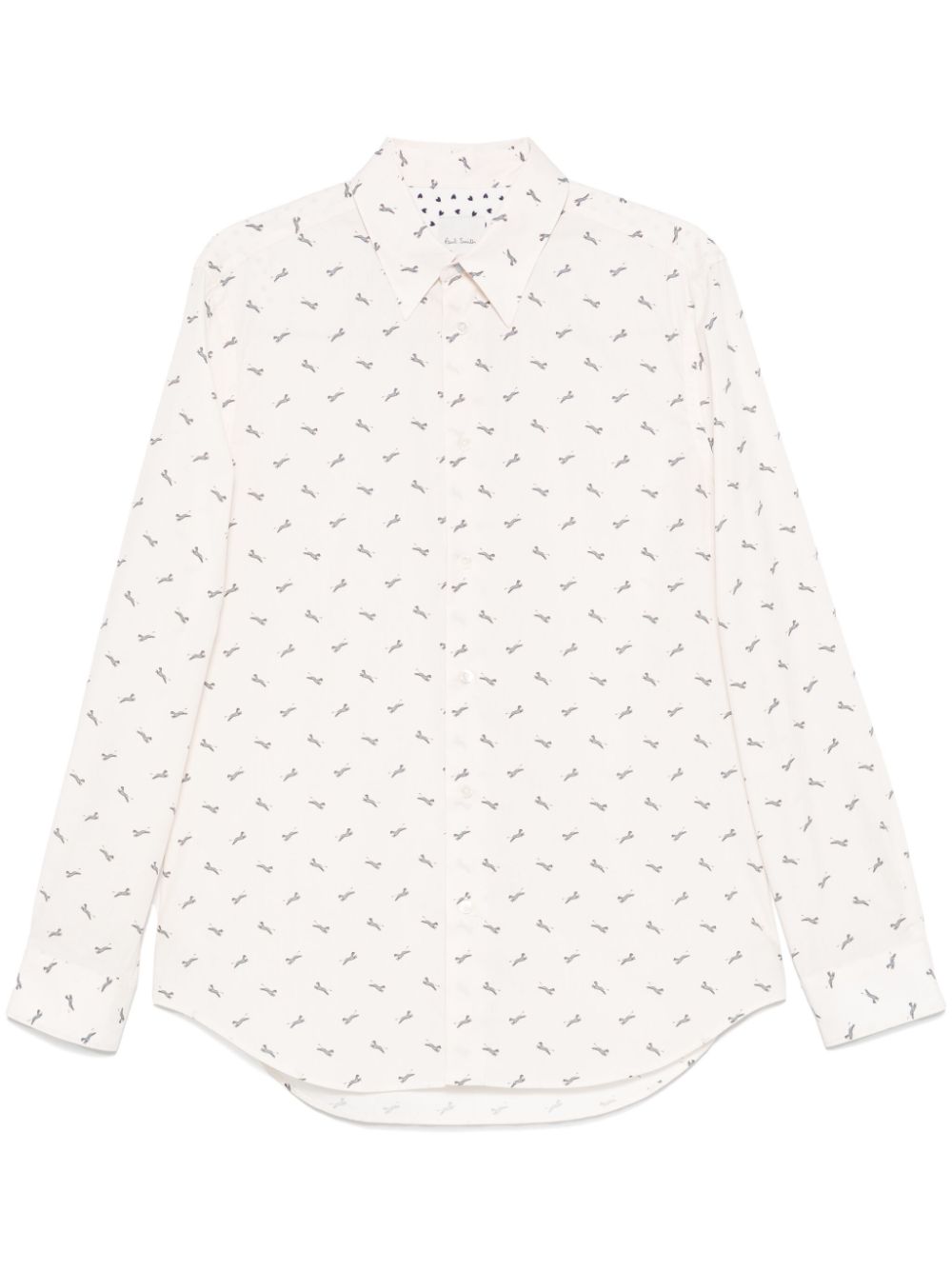 Graphic-print shirt - Neutrals