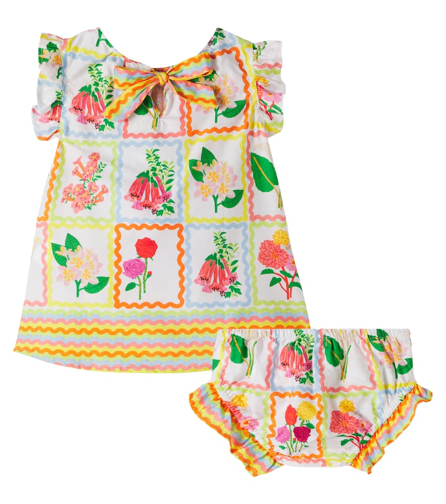 Fábula Baby cotton dress and bloomers set