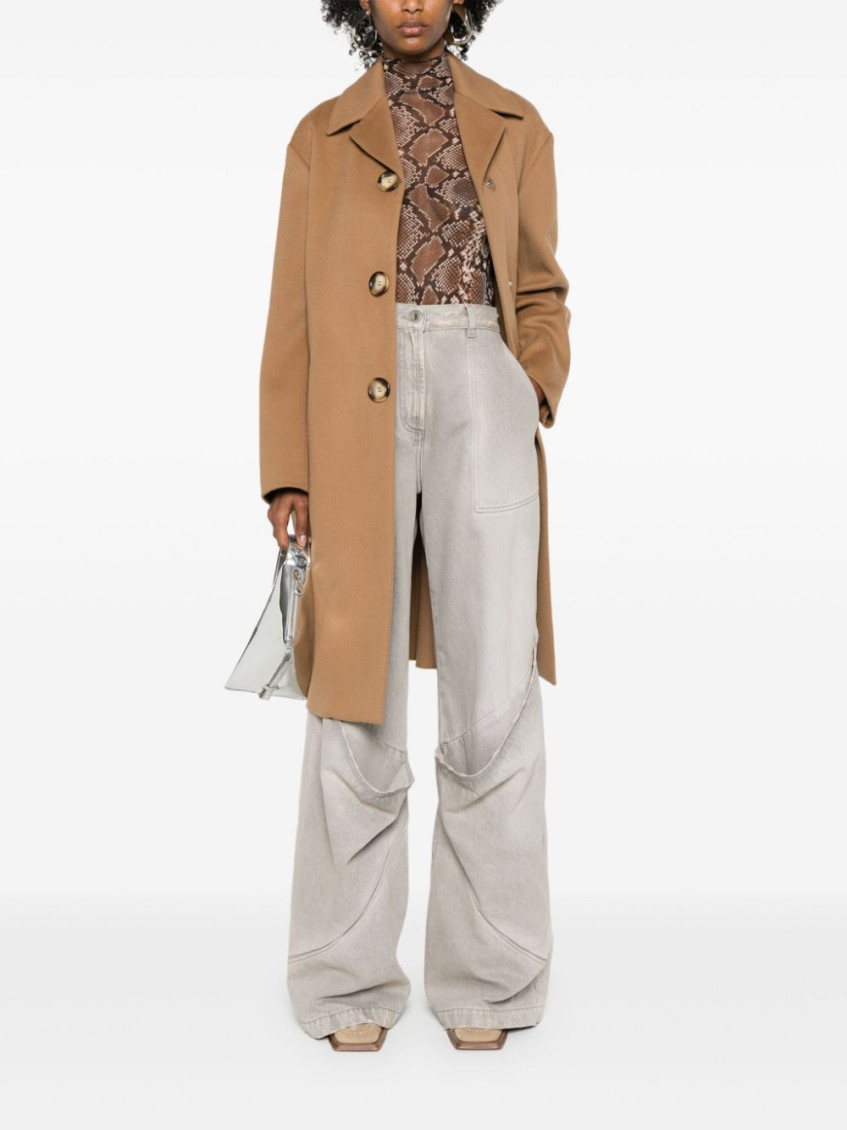 - Wool Midi Coat