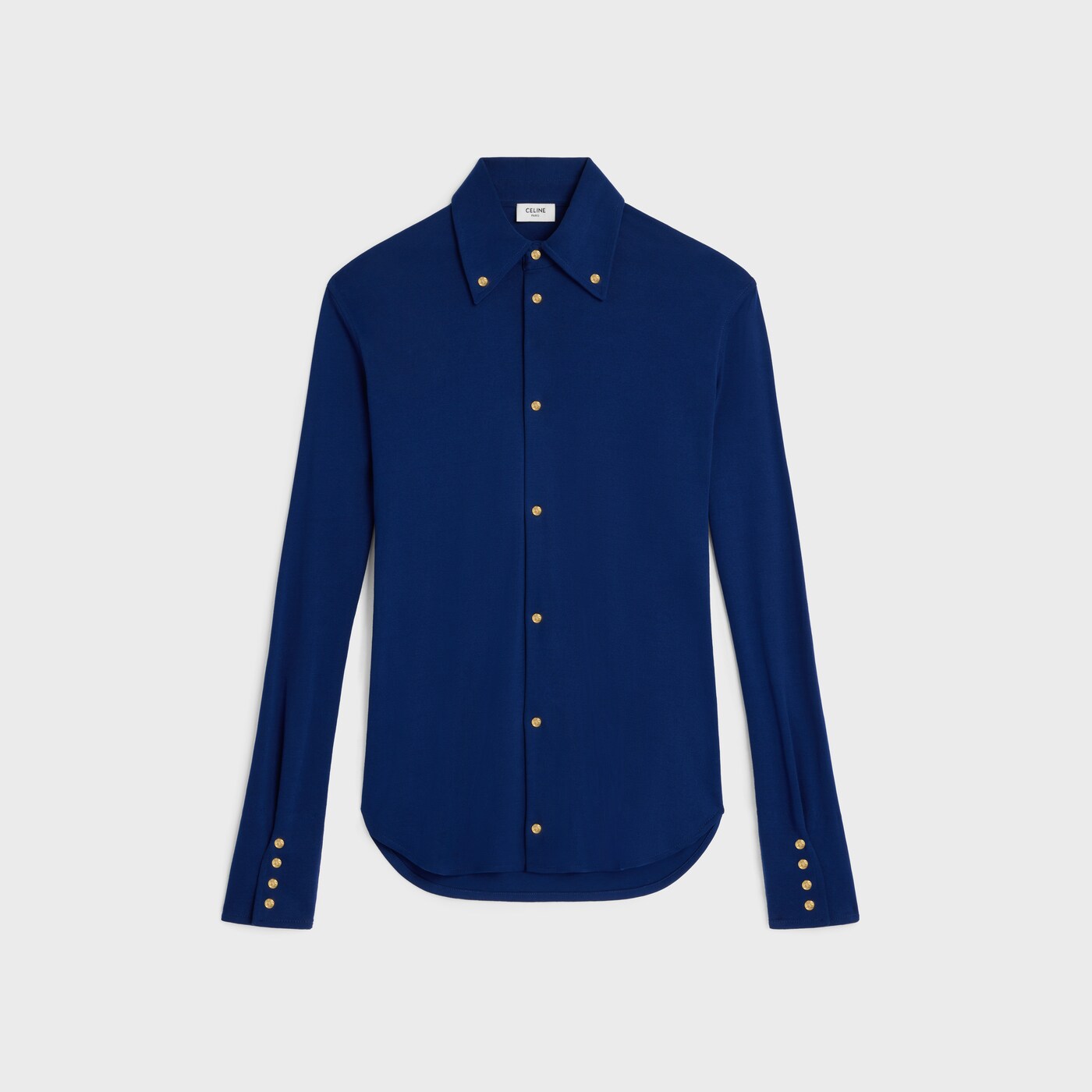Cotton Jersey Shirt — Navy